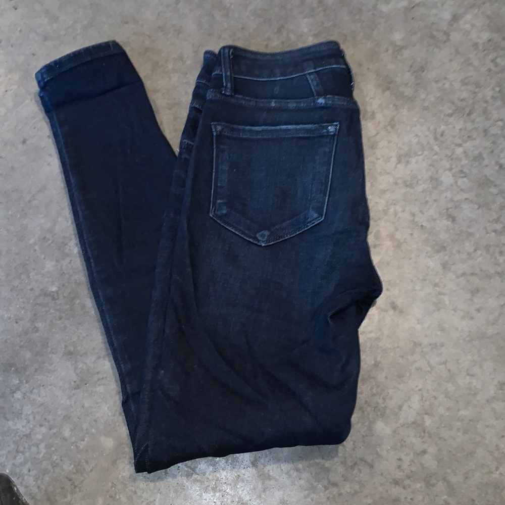 Dark blue kancan high rise skinny jeans